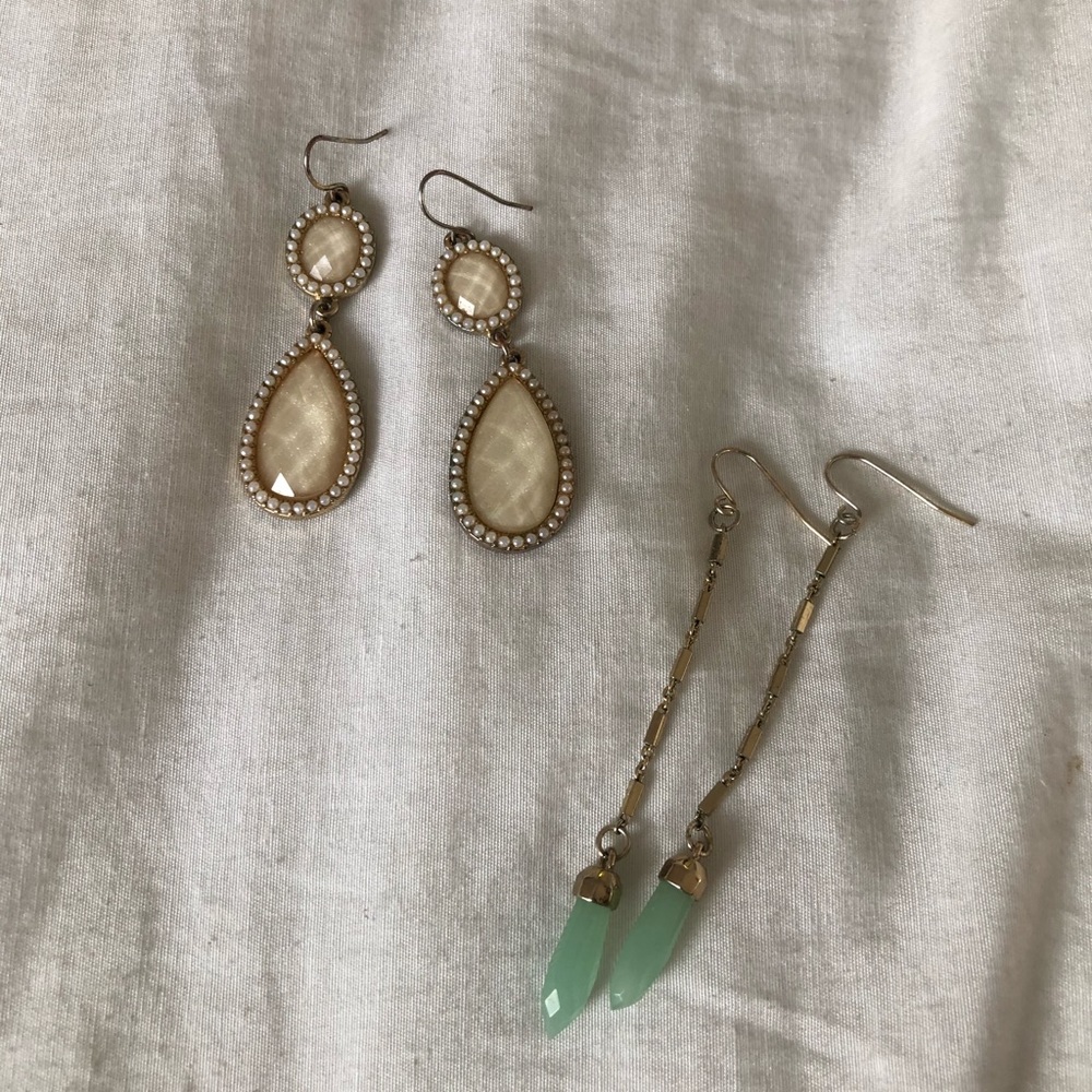 2 pairs Dangle Earrings in good condition